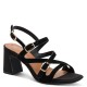 Tamaris 1-28340-46-004 Black Γυναικεία Πέδιλα με Τακούνι