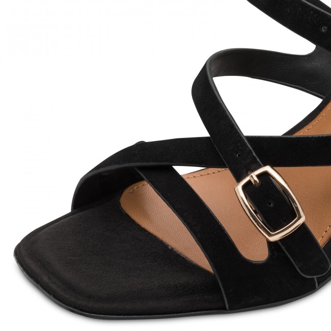 Tamaris 1-28340-46-004 Black Γυναικεία Πέδιλα με Τακούνι