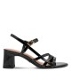 Tamaris 1-28350-46-018 Black Patent Γυναικεία Πέδιλα με Τακούνι