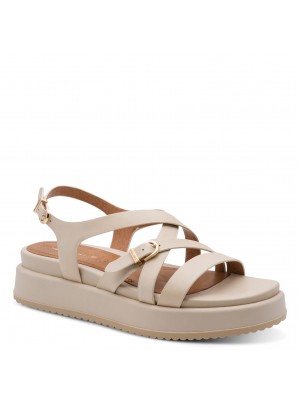 Tamaris 1-28365-46-418 Ivory Γυναικείες Flatform Πλατφόρμες
