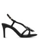 Tamaris 1-28375-46-001 Black Γυναικεία Πέδιλα με Τακούνι