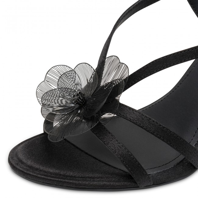 Tamaris 1-28375-46-001 Black Γυναικεία Πέδιλα με Τακούνι