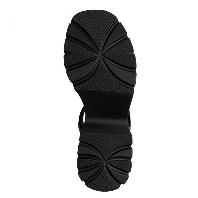 Tamaris 1-28377-46-003 Black Leather Γυναικεία Πέδιλα