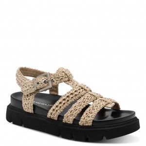 Tamaris 1-28402-46-400 Beige Γυναικείες Πλατφόρμες