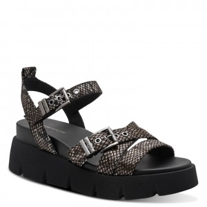 Tamaris 1-28511-46-073 Black Snake Γυναικείες Πλατφόρμες