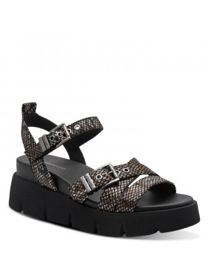 Tamaris 1-28511-46-073 Black Snake Γυναικείες Πλατφόρμες