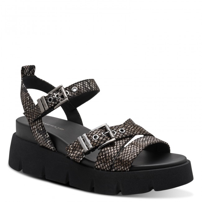 Tamaris 1-28511-46-073 Black Snake Γυναικείες Πλατφόρμες