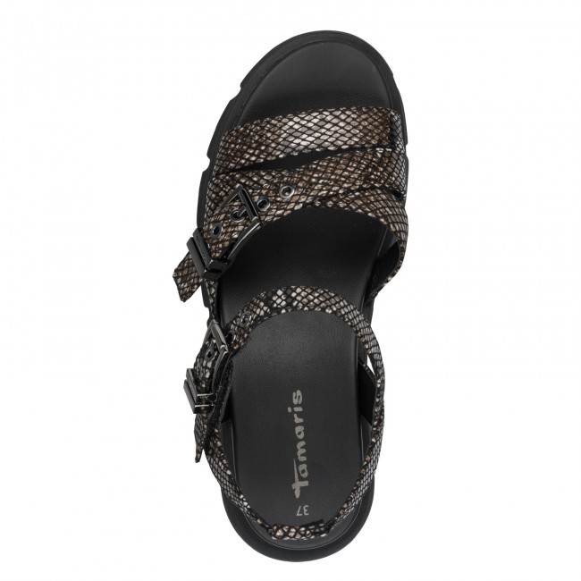 Tamaris 1-28511-46-073 Black Snake Γυναικείες Πλατφόρμες