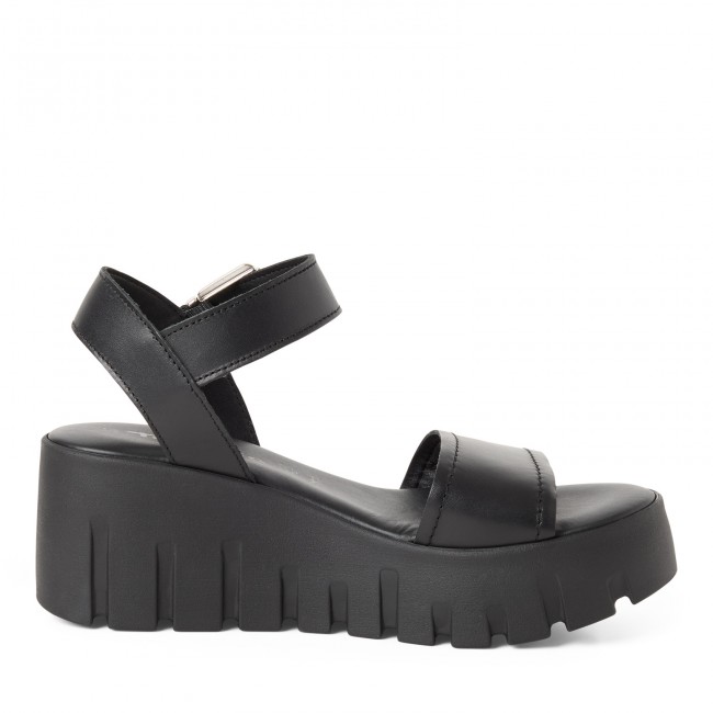 Tamaris 1-28712-42-003 Black Leather Γυναικείες Πλατφόρμες