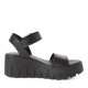 Tamaris 1-28712-42-003 Black Leather Γυναικείες Πλατφόρμες
