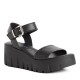Tamaris 1-28712-42-003 Black Leather Γυναικείες Πλατφόρμες