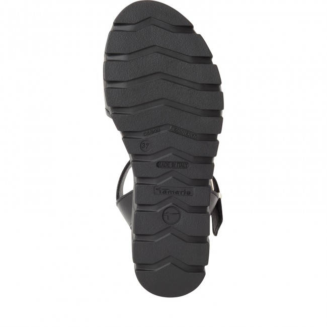 Tamaris 1-28712-42-003 Black Leather Γυναικείες Πλατφόρμες