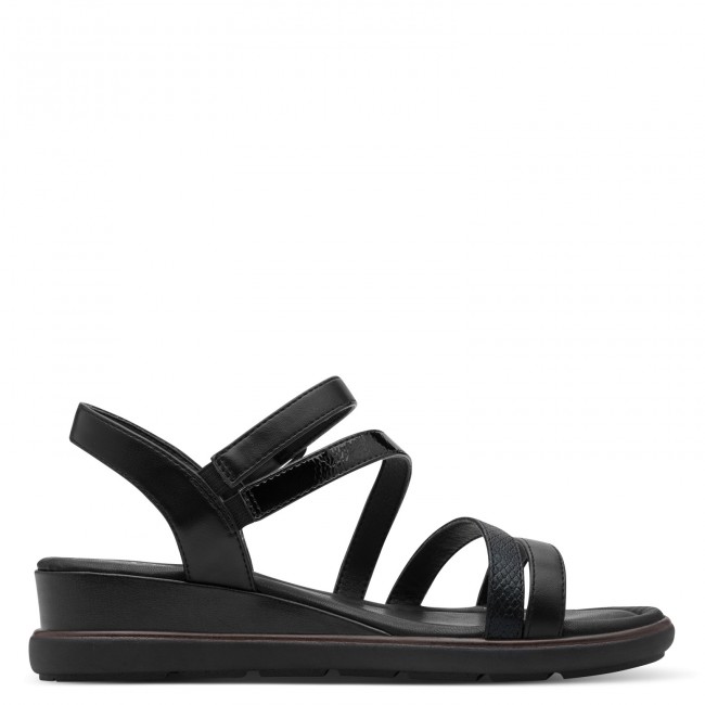 Tamaris 1-28713-46-001 Black Γυναικείες Flatform Πλατφόρμες