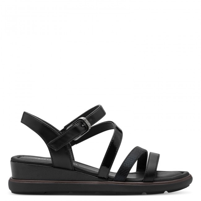 Tamaris 1-28713-46-001 Black Γυναικείες Flatform Πλατφόρμες