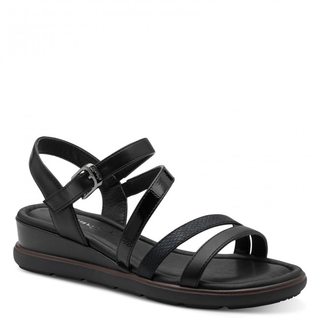 Tamaris 1-28713-46-001 Black Γυναικείες Flatform Πλατφόρμες