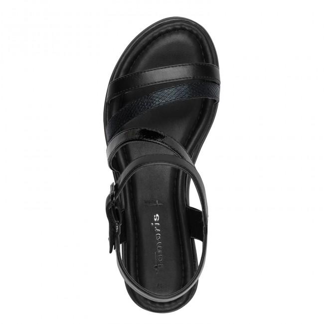 Tamaris 1-28713-46-001 Black Γυναικείες Flatform Πλατφόρμες