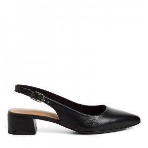 Tamaris 1-29500-42-003 Black Leather Γυναικείες Δερμάτινες Γόβες