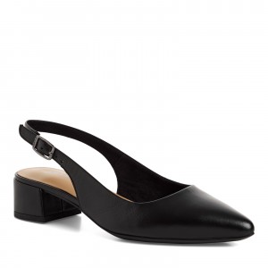 Tamaris 1-29500-42-003 Black Leather Γυναικείες Δερμάτινες Γόβες