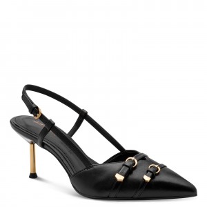 Tamaris 1-29631-46-003 Black Leather Γυναικείες Δερμάτινες Γόβες