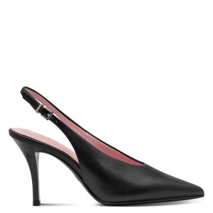 Tamaris 1-29642-46-003 Black Leather Γυναικείες Δερμάτινες Γόβες