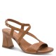 Tamaris 1-28369-46-372 Cognac Γυναικεία Πέδιλα με Τακούνι