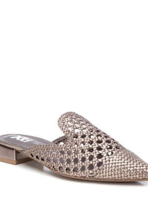 Xti Γυναικείο Flat Mule Χρυσό 143795