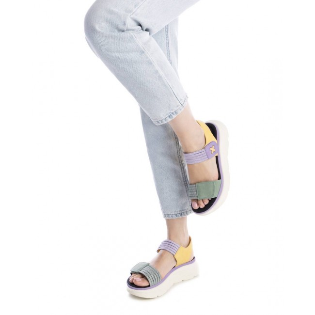 XTI 143986 Lila Γυναικεία Flat Σανδάλια