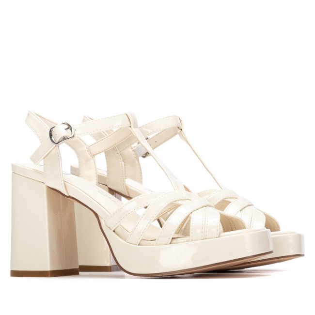 XTI 145104 Beige Γυναικεία Ψηλά Πέδιλα