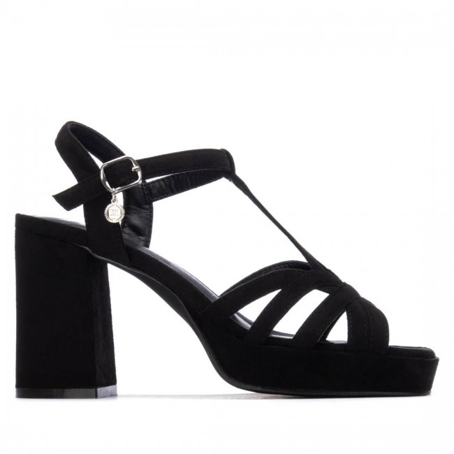 XTI 145104 Black Γυναικεία Ψηλά Πέδιλα