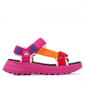 XTI 145181 Fuxia Γυναικεία Flat Σανδάλια