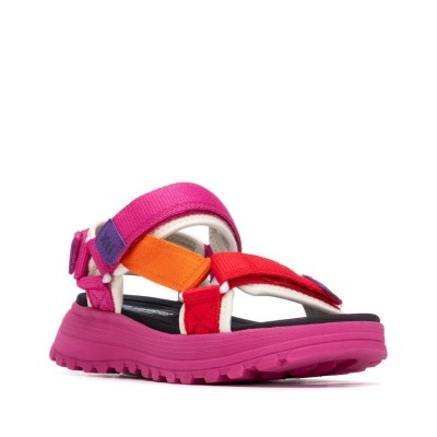 XTI 145181 Fuxia Γυναικεία Flat Σανδάλια