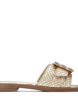 XTI 145308 Gold Γυναικεία Mule Σανδάλια