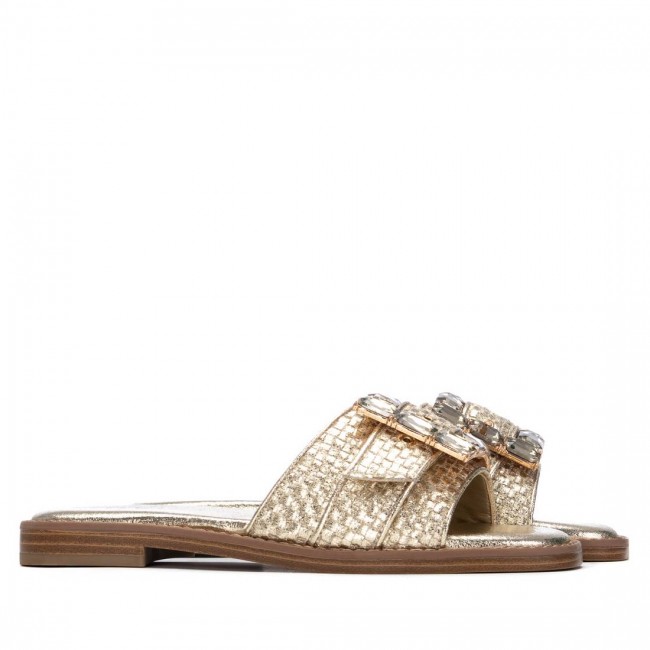 XTI 145308 Gold Γυναικεία Mule Σανδάλια