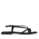 XTI 145358 Black Γυναικεία Flat Σανδάλια