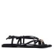 XTI 145358 Black Γυναικεία Flat Σανδάλια