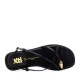 XTI 145358 Black Γυναικεία Flat Σανδάλια