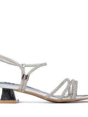 XTI 145425 Silver Γυναικεία Πέδιλα