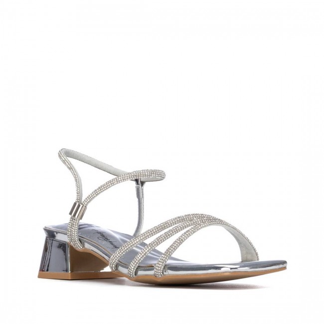 XTI 145425 Silver Γυναικεία Πέδιλα