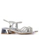 XTI 145425 Silver Γυναικεία Πέδιλα