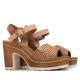 Refresh 175281 Camel Γυναικεία Πέδιλα με Τακούνι