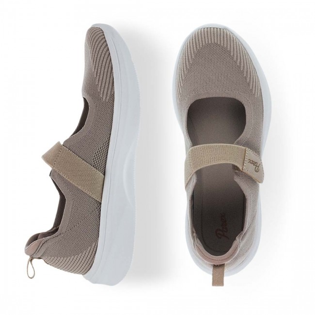 Parex 10433000 Beige Γυναικεία Sneakers με Μπαρέτα
