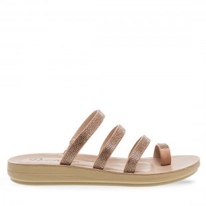 Parex 11533065 Gold Γυναικεία Σανδάλια