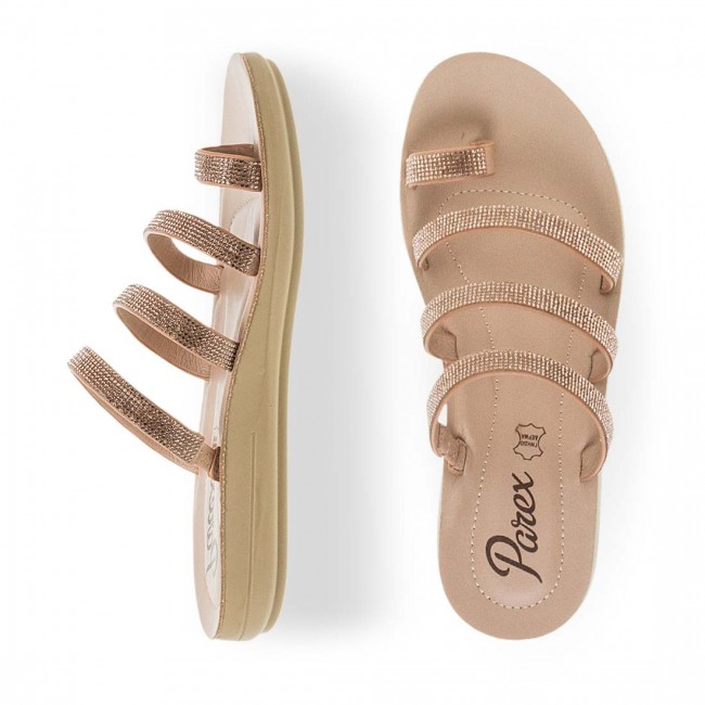 Parex 11533065 Gold Γυναικεία Σανδάλια