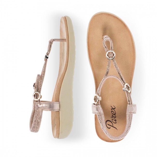 Parex 11633121 Rose Gold Γυναικεία Πέδιλα