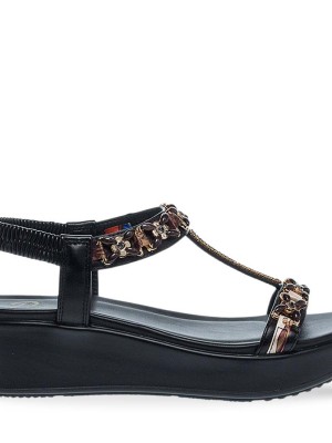 Parex 12733002 Black Γυναικεία Flatform