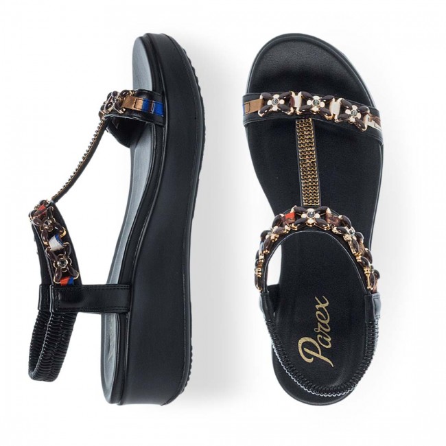 Parex 12733002 Black Γυναικεία Flatform