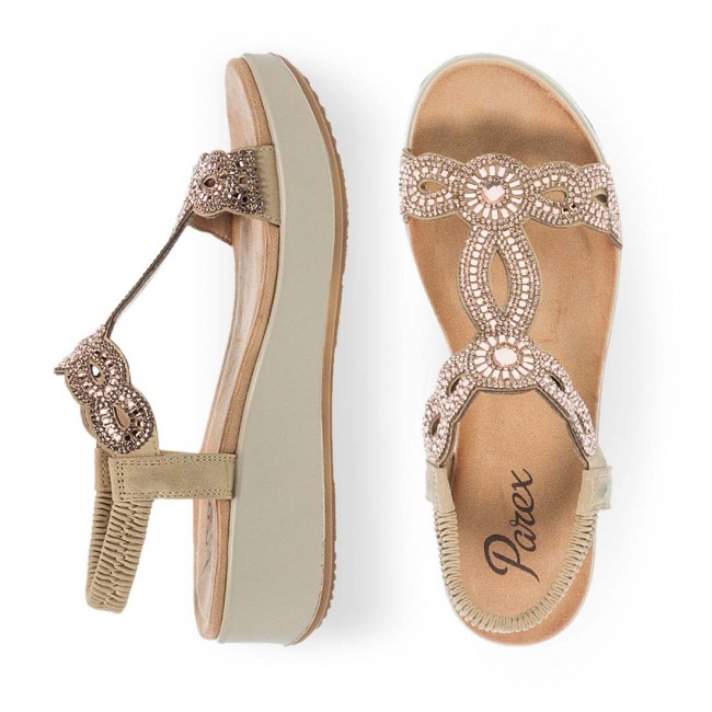 Parex 12733005 Rose Gold Γυναικεία Flatform