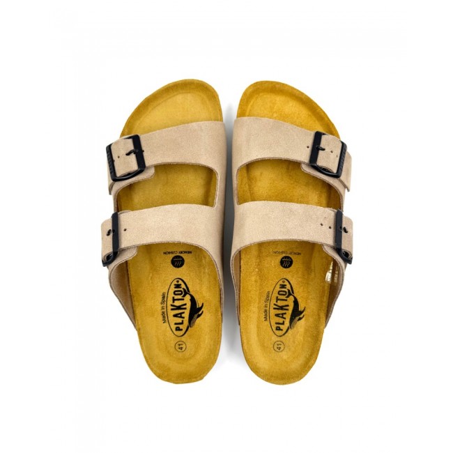 Plakton 175857 Piedra Ανδρικά Ανατομικά Δερμάτινα Σανδάλια