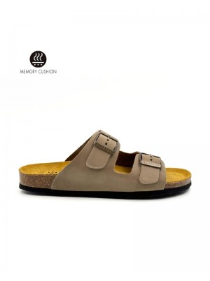 Plakton 180010 Taupe Γυναικεία Ανατομικά Δερμάτινα Σανδάλια