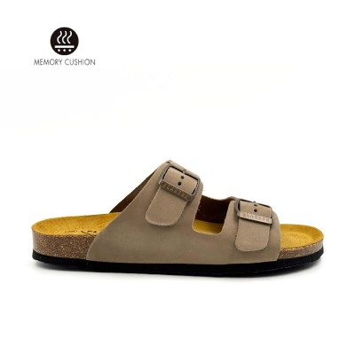 Plakton 180010 Taupe Γυναικεία Ανατομικά Δερμάτινα Σανδάλια